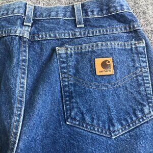 Carhartt Jeans Mens 32x30 Blue B17DST Denim Relaxed Fit Workwear Vintage